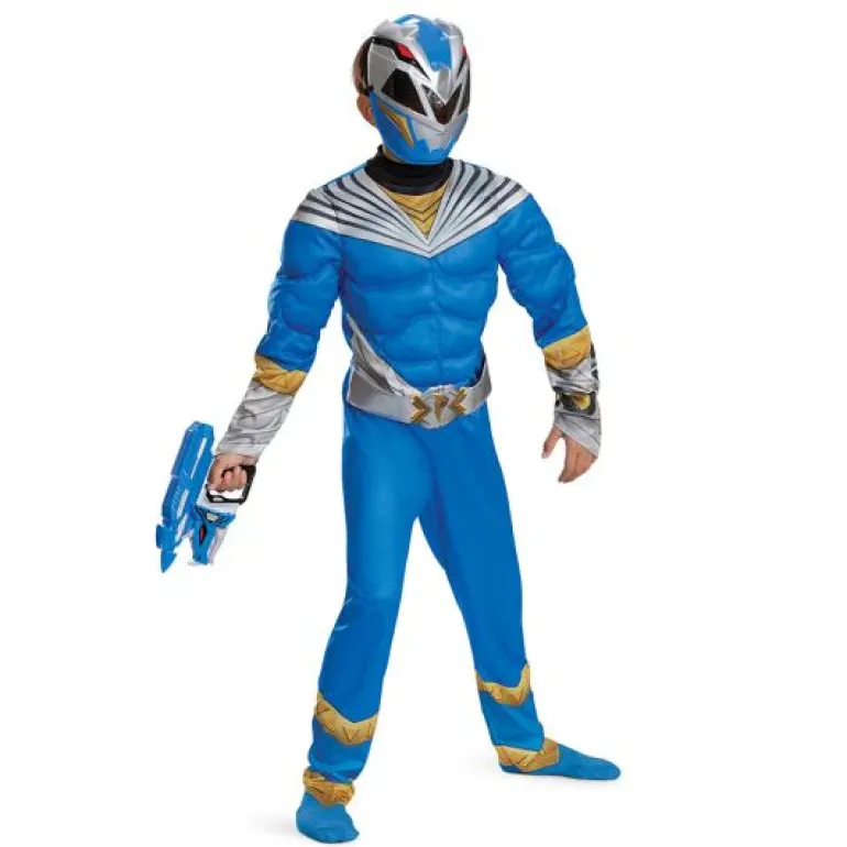 Boys Power Rangers Cosmic Fury Blue Ranger Classic Muscle Costume