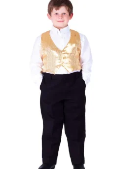 Boys Sequined Vest - Various Colors