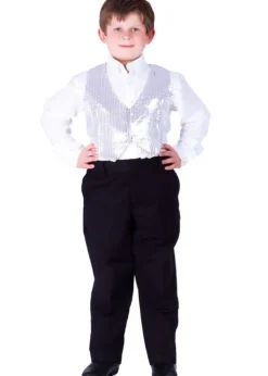 Boys Sequined Vest - Various Colors