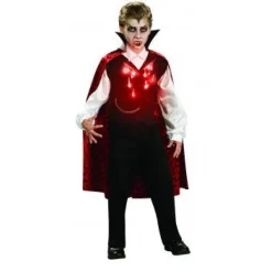 Boys Vampire Costume with Fiber Optic Lights