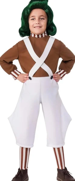 Boys Willy Wonka & The Chocolate Factory Oompa Loompa Costume