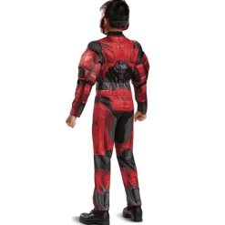 Boys Xbox Halo Spartan 1 Keystone Red Muscle Costume