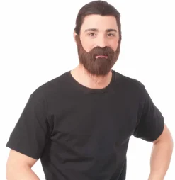 Brown Beard and Moustache Costume Accessory Set