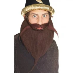 Brown Beard and Mustache Set