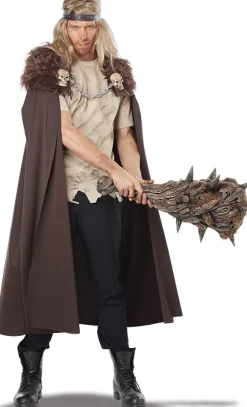 Brown Medieval Viking Warlord Cape Costume Accessory