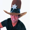 Brown Oversized Cowboy Hat