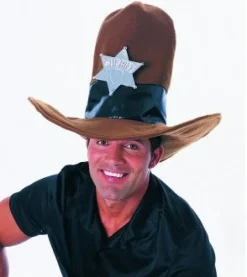 Brown Oversized Cowboy Hat