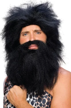 Caveman Beard and Wig Set - Various Colors