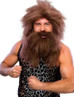 Caveman Beard and Wig Set - Various Colors