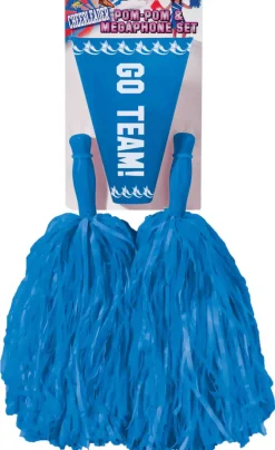 Cheerleader Pom Poms and Megaphone - Various Colors