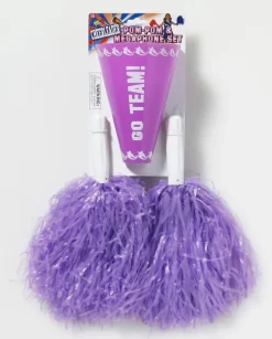 Cheerleader Pom Poms and Megaphone - Various Colors