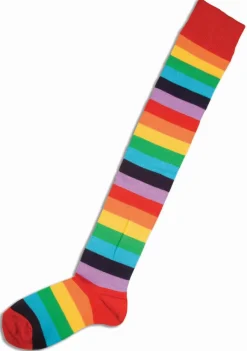 Clown Costume Socks Long Striped Socks