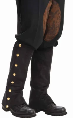 Costume Steampunk Spats Black