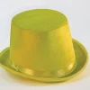 Costume Top Hat Yellow Felt Hat