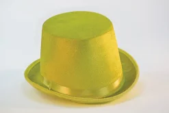 Costume Top Hat Yellow Felt Hat