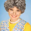 Costume Wigs Grey Afro Wig