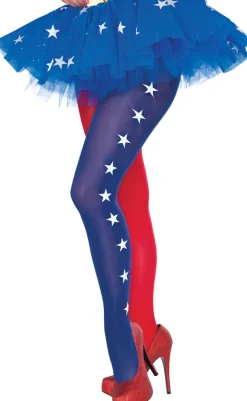 DC Comics Wonder Woman Costume Leggings Tights Stockings