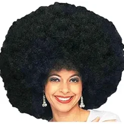 Deluxe Black Jumbo Afro Wig