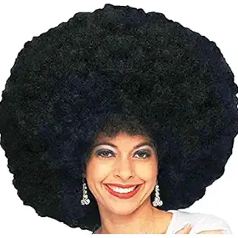 Deluxe Black Jumbo Afro Wig
