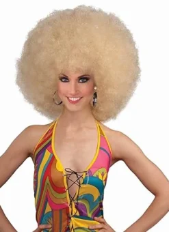 Deluxe Blonde Mega Afro Wig