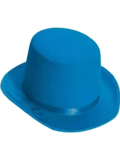 Deluxe Blue Top Hat Costume Accessory