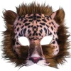 Deluxe Leopard Face Mask Costume Accessory