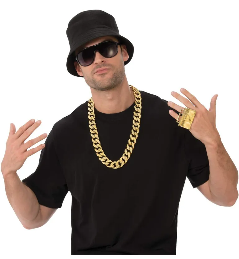 Deluxe Old School Rapper Costume Accessory Kit