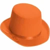 Deluxe Orange Top Hat Costume Accessory