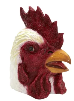 Deluxe Overhead Rooster Latex Costume Mask