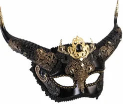 Elegant Faun Masquerade Costume Mask
