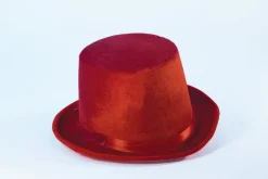 Felt Top Hat Red Costume Top Hat