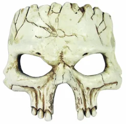 Foam Cracked Skull Half Mask Costume Mask