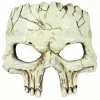 Foam Cracked Skull Half Mask Costume Mask