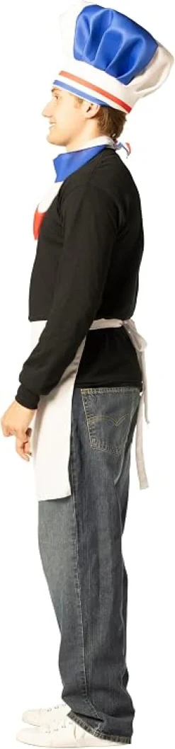 French Chef Hat, Scarf & Apron Costume Accessory Kit