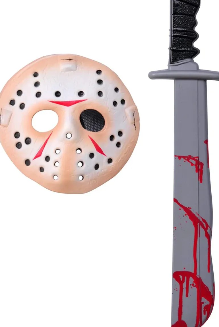 Friday the 13th Jason Voorhees Mask and Machete Kit