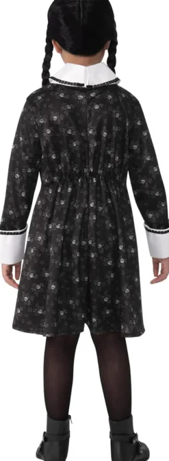 Girls Addams Family Wednesday Addams Dress Costume