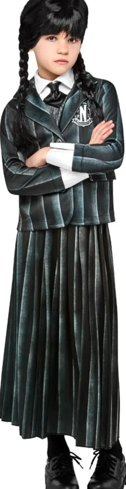 Girls Addams Family Wednesday Addams Nevermore Academy Costume