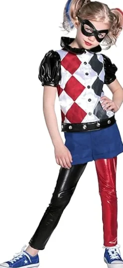 Girls Batman Harley Quinn Costume