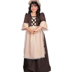 Girls Colonial Dress Costume