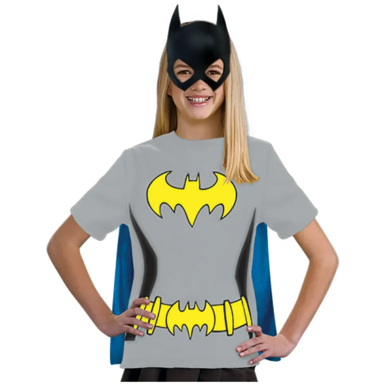 Girls DC Comics Batgirl Costume T-Shirt & Mask