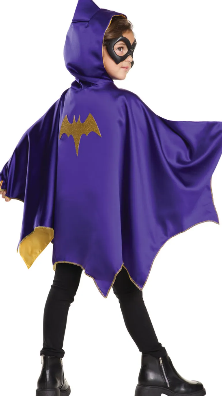 Girls DC Comics Batgirl Hooded Cape & Mask Costume Set