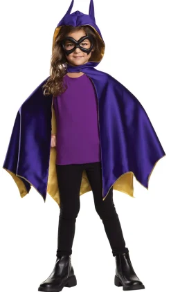 Girls DC Comics Batgirl Hooded Cape & Mask Costume Set