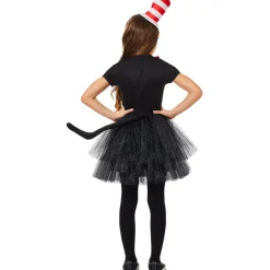 Girls Dr. Seuss Cat In The Hat Dress Costume