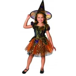 Girls Elegant Star Witch Costume