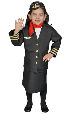Girls Flight Attendant Costume
