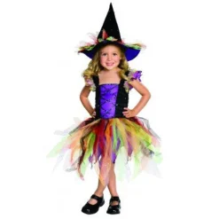 Girls Glitter Witch Costume