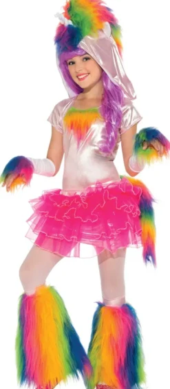 Girls Rainbow Unicorn Costume