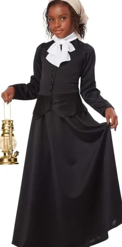 Girls Susan B. Anthony or Harriet Tubman Costume