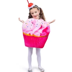 Girls Sweet Sugar Pink Cupcake Costume