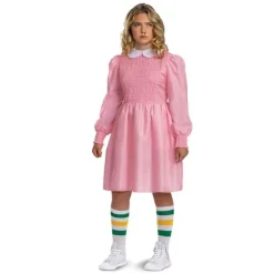 Girls/Teens Stranger Things Eleven Pink Costume Dress